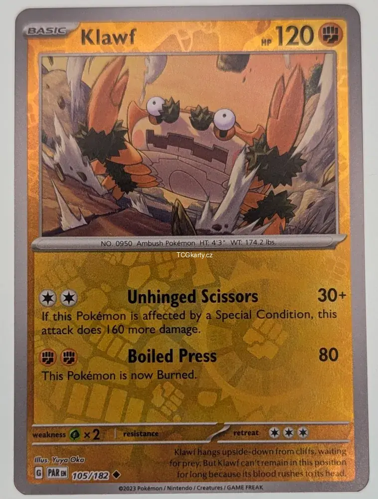 Klawf Par - Reverse Holo | TCG karty | Sbratelsk kartiky Klawf Par - Reverse Holo | TCG karty | Sbratelsk kartiky
