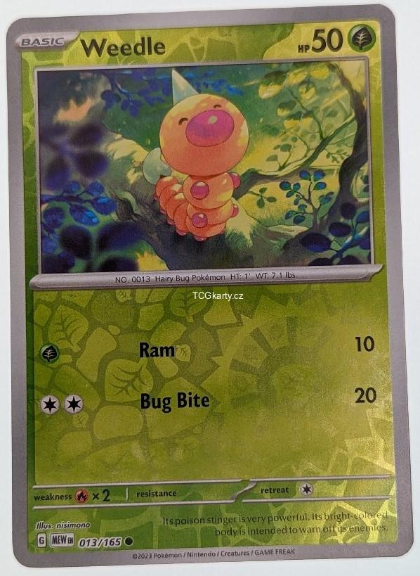 Weedle 151 - Reverse holo