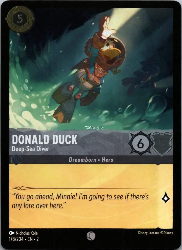 Donald Duck - Deep-Sea Diver - Foil