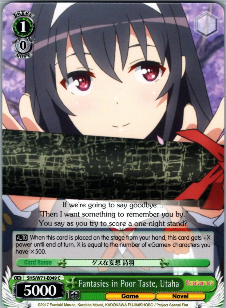 Fantasies in Poor Taste, Utaha