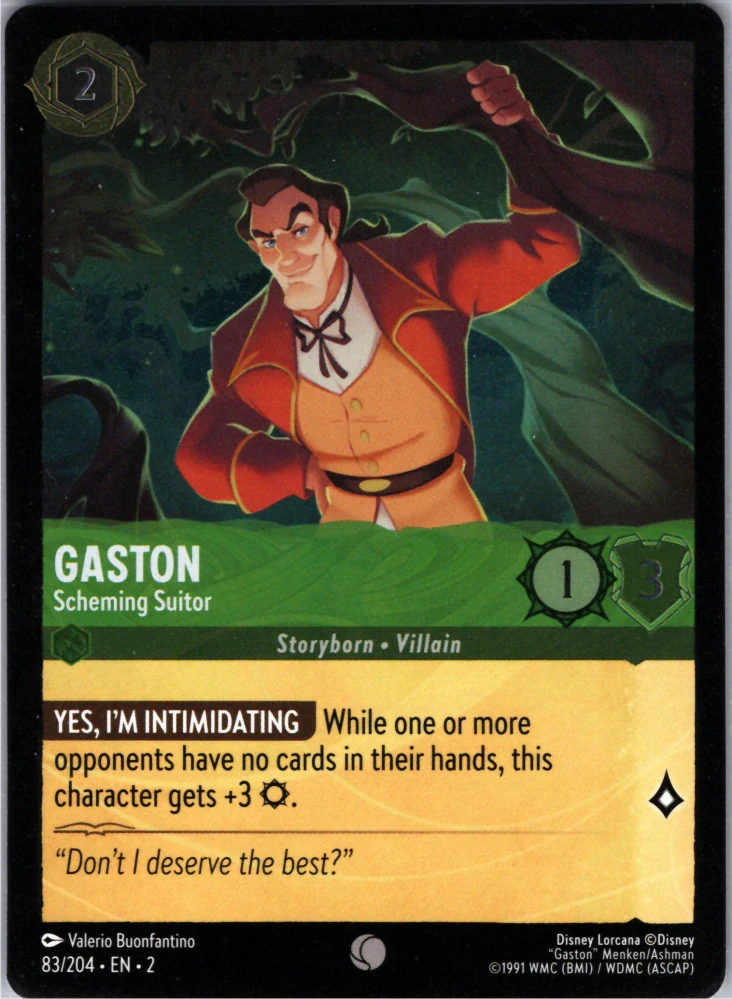 Gaston - Scheming Suitor - Foil