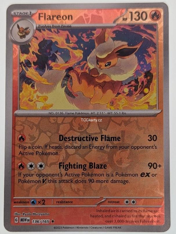 Flareon 151 - Reverse Holo