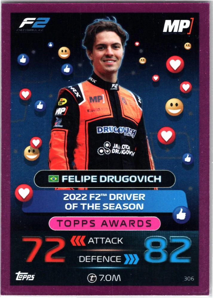 Felipe Drugovich - Topps Awards - Pink parallel