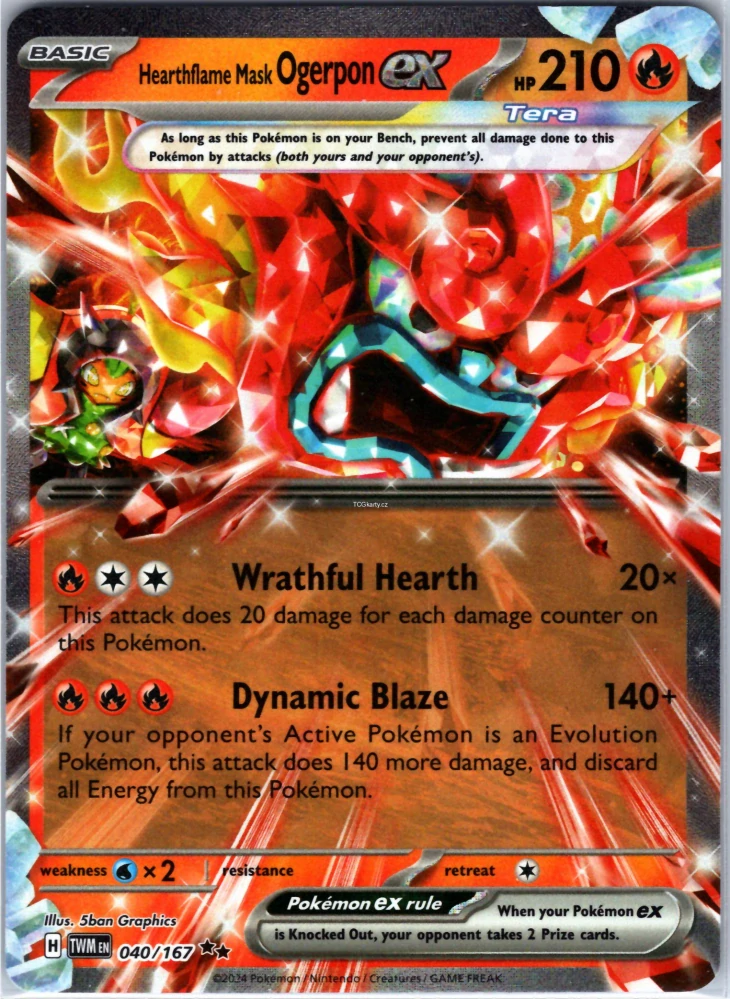 Hearthflame Mask Ogerpon ex - Double Rare