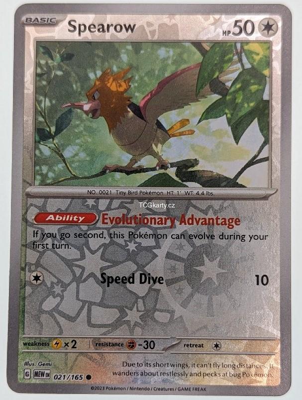 Spearow 151 - Reverse Holo