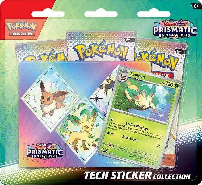 Pokémon TCG Scarlet & Violet Prismatic Evolutions Tech Sticker Collection mix