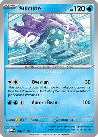 Suicune xPRE - Pokeball - Reverse Holo
