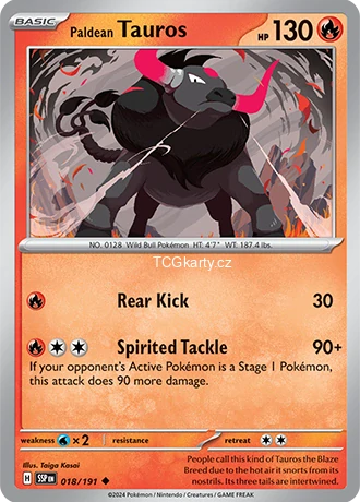 Paldean Tauros SSP - Reverse Holo