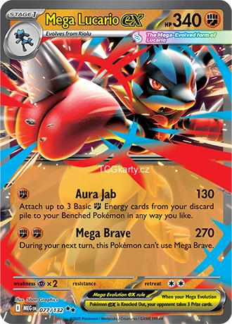 Mega Lucario Ex - Double Rare