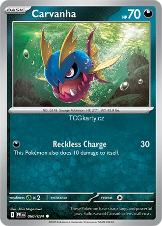 Carvanha - Reverse Holo