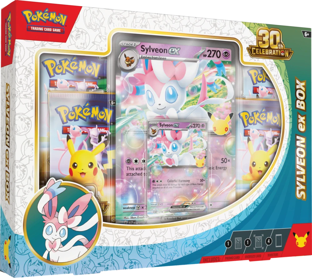 Pokémon TCG: 30th Celebration Sylveon ex Box