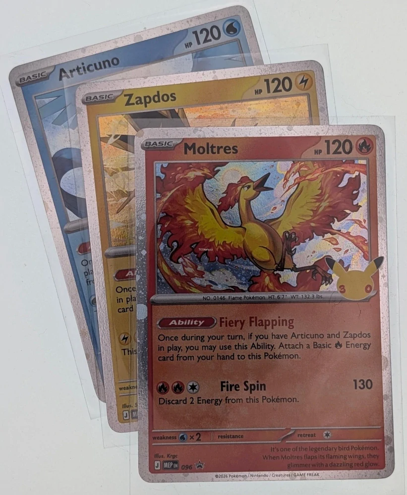 Articuno, Moltres, Zapdos MEP - Cosmo Holo SET