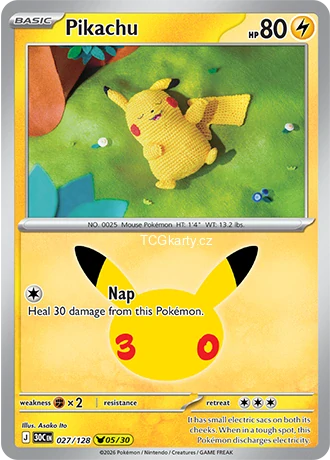 Pikachu - Rare Holo