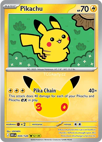 Pikachu - Rare Holo