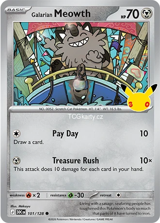 Galarian Meowth - Holo