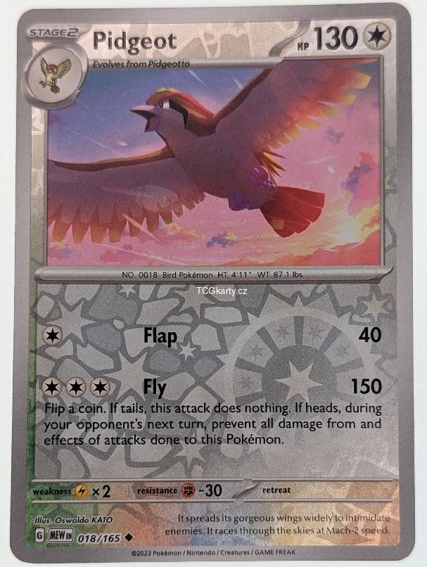 Pidgeot 151 - Reverse Holo