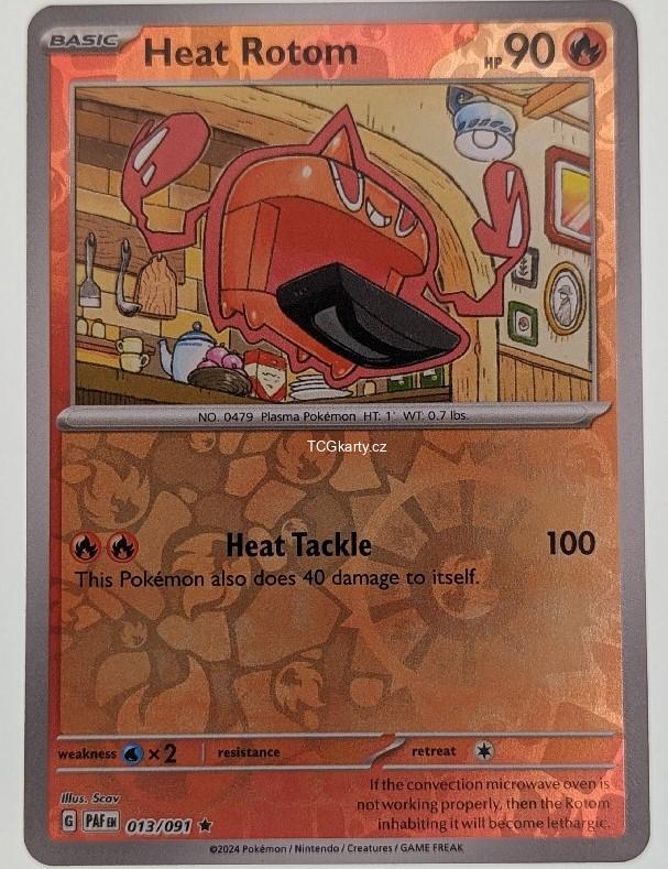 Heat Rotom Paf - Reverse Holo
