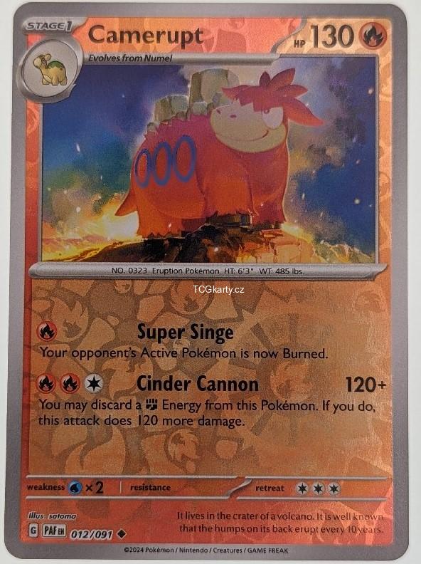 Camerupt Paf - Reverse Holo