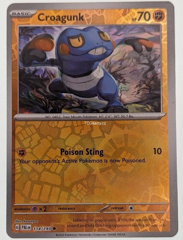 Croagunk Pal - Reverse Holo