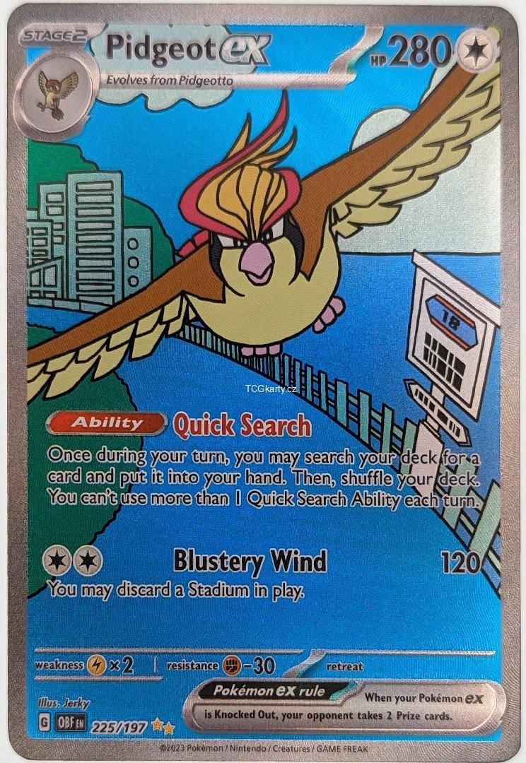 Pidgeot Ex Obf - Special Illuustration Rare