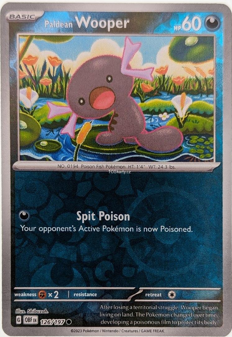 Paldean Wooper Obf - Reverse Holo