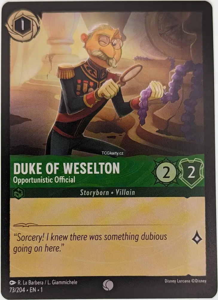 Duke Of Weselton - Opportunistic Official