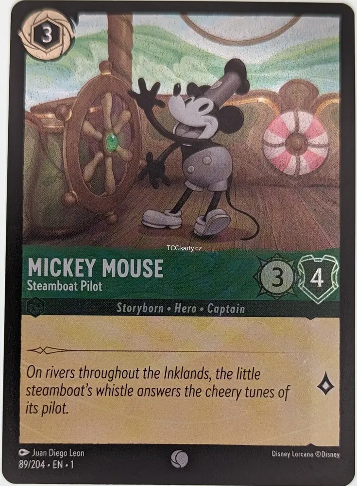 Mickey Mouse - Steamboat Pilot - Foil