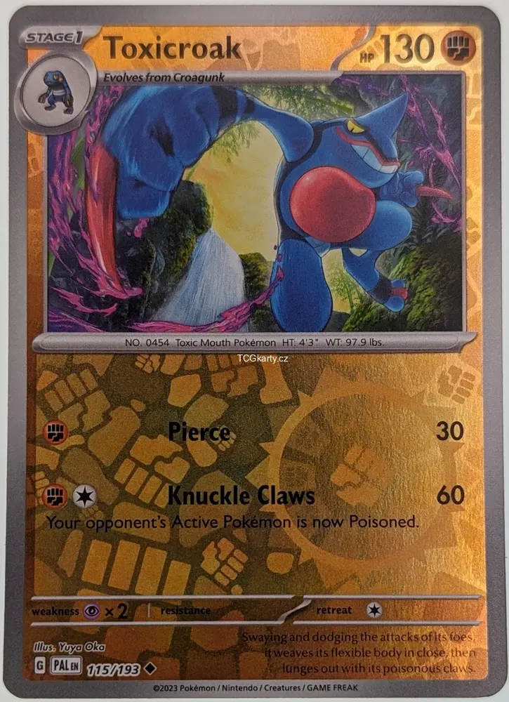 Toxicroak Pal - Reverse Holo