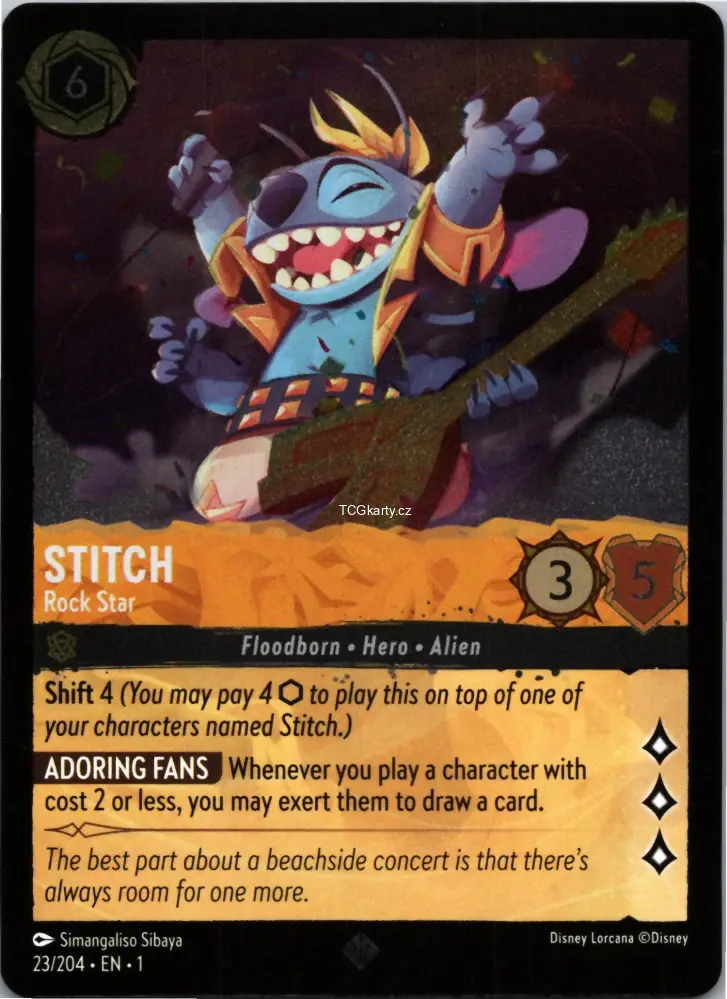 Stitch - Rock Star - Foil