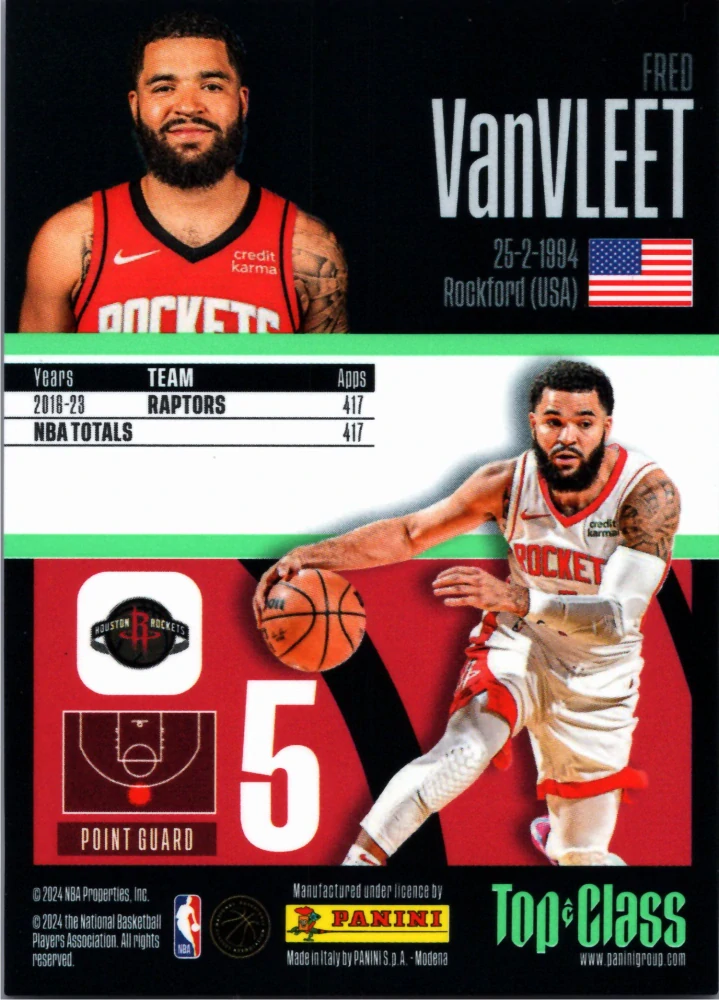 Fred VanVLEET #254 - New Sensation