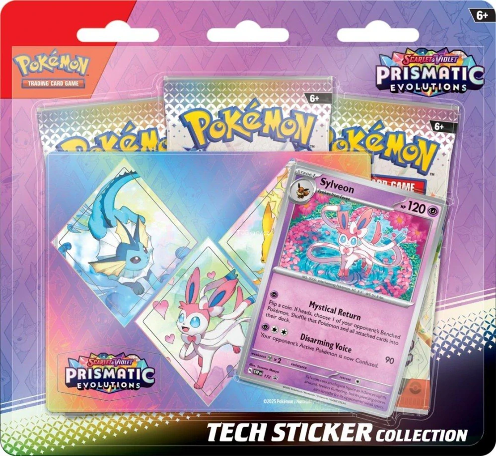 Pokémon TCG Scarlet & Violet Prismatic Evolutions Tech Sticker Collection mix