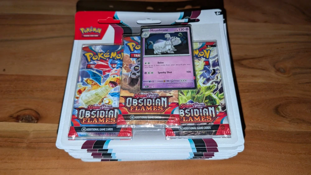 Pokémon TCG: SV03 Obsidian Flames - 3 Blister Booster