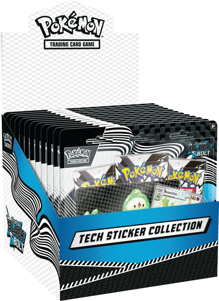 Pokémon TCG: SV10.5 Black Bolt - Tech Sticker Collection - Displej