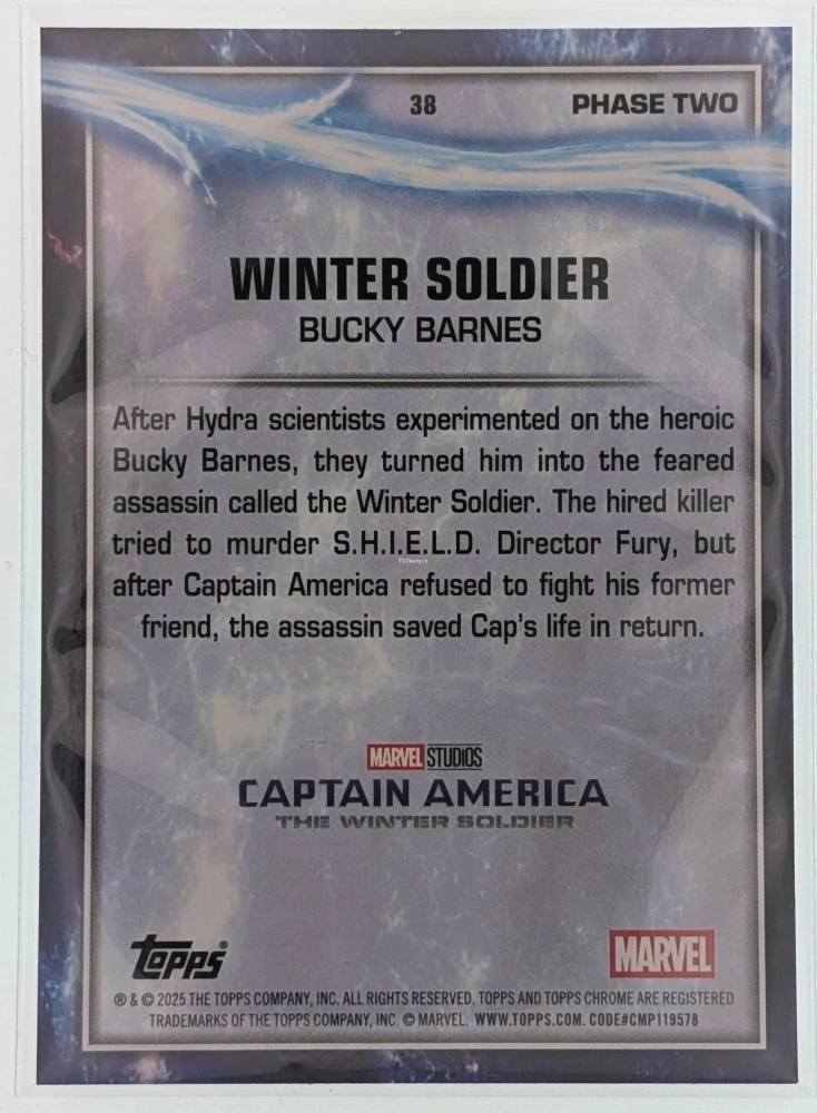 Bucky Barnes - Winter Soldier [Sky Blue RayWave Refractor] #38