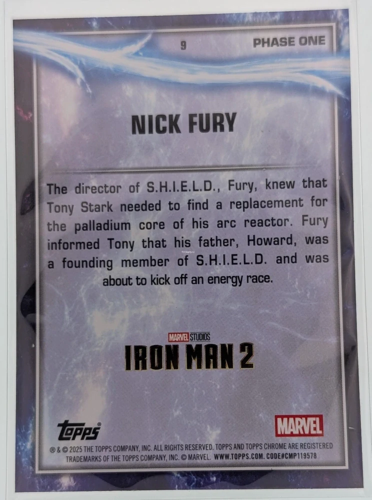 Nick Fury [Sky Blue RayWave Refractor] #9