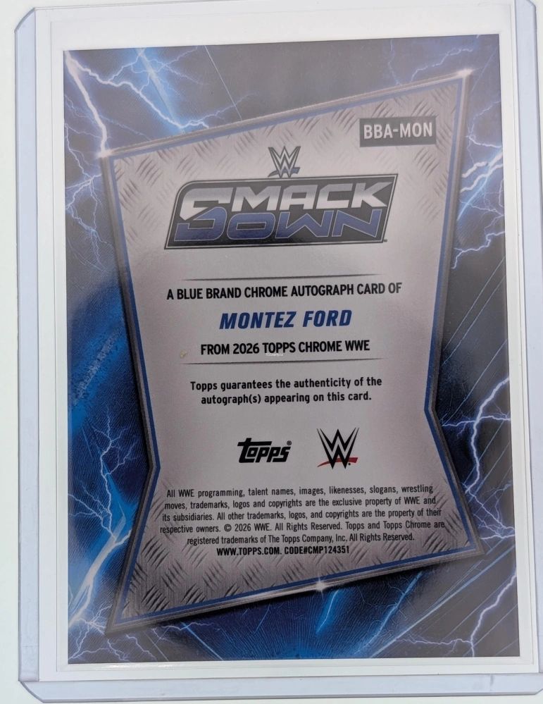Montez Ford - BBA-MON Autograph