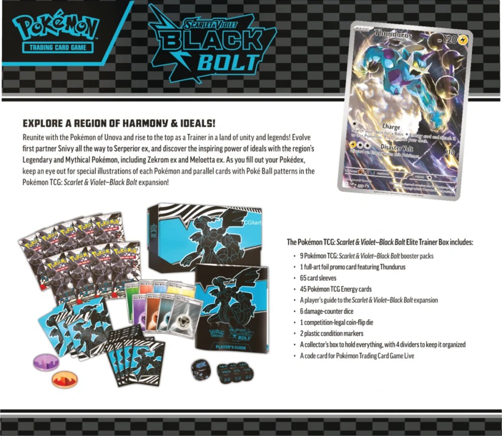 Pokémon TCG: SV10.5 - Elite Trainer Box - Black Bolt