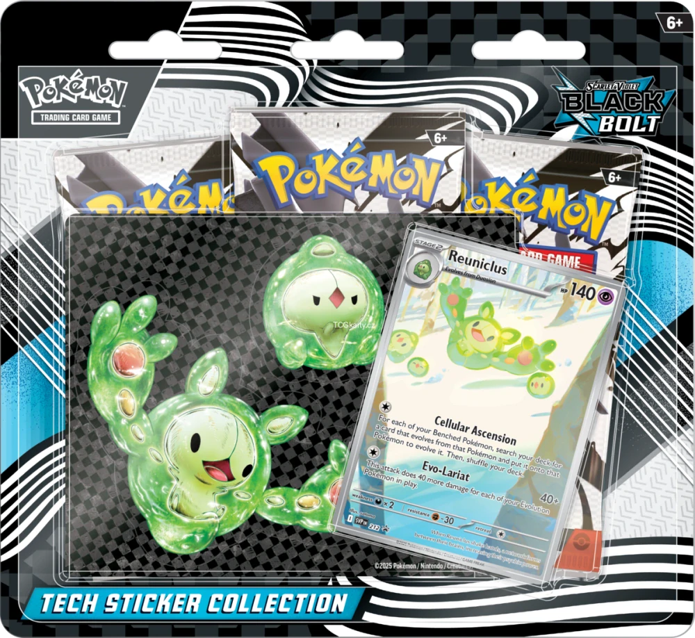 Pokémon TCG: SV10.5 Black Bolt - Tech Sticker Collection - Displej