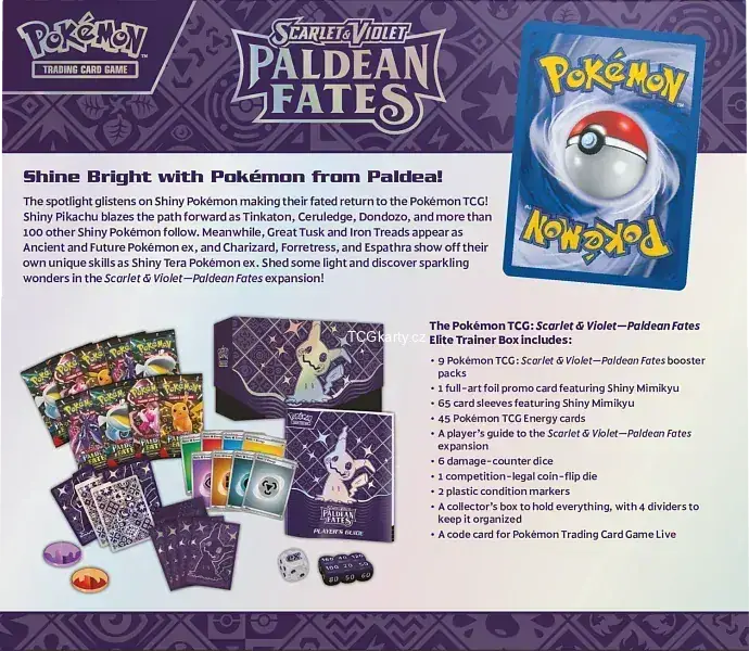 Pokémon TCG Scarlet & Violet Elite Trainer Box - Paldean Fates