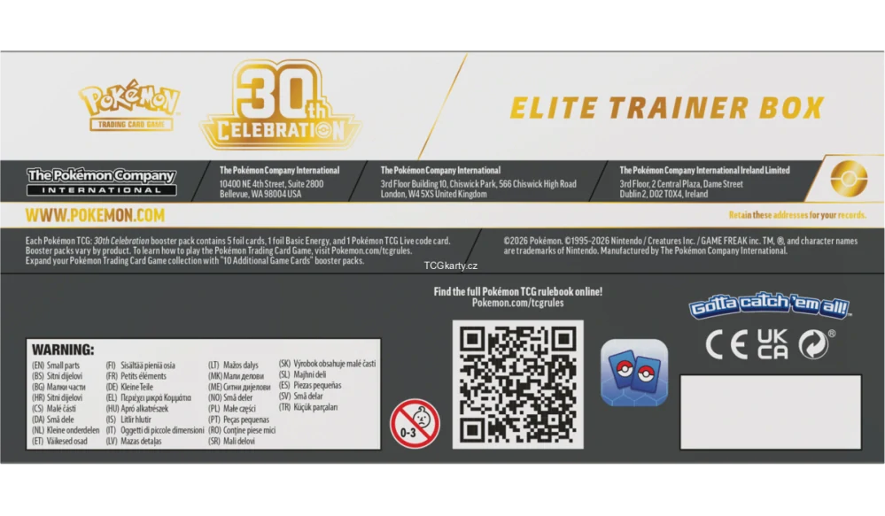 Pokémon TCG: 30th Celebration Elite Trainer Box - ETB