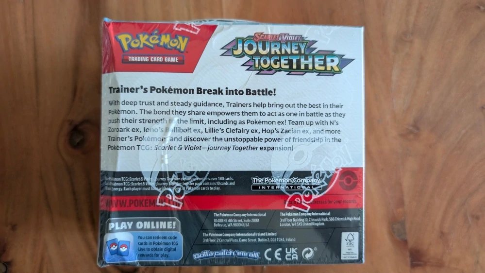 Pokémon TCG: Journey Together Booster Box - na rozbalení