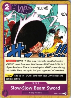 Slow-Slow Beam Sword (OP07-076)