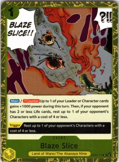 Blaze Slice (OP07-116) - Golden foil