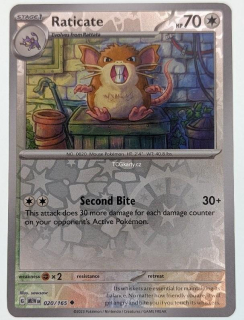 Raticate 151 - Reverse holo