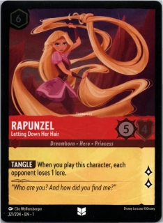 Rapunzel - Letting Down Her Hair - Foil