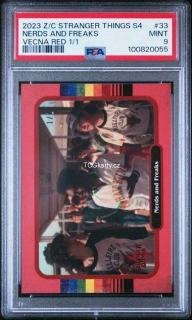 PSA 9 Red Parallel - 1/1 - Nerds and Freaks