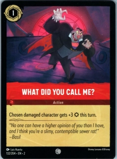 What Did You Call Me?