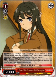 Paper-Thin Existence, Mai Sakurajima