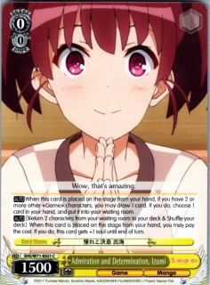 Admiration and Determination, Izumi