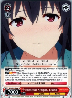Immoral Senpai, Utaha
